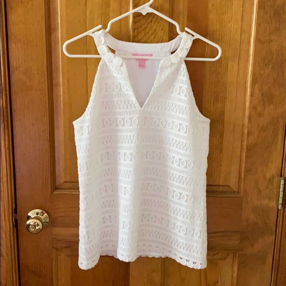 White Lilly Pulitzer tank